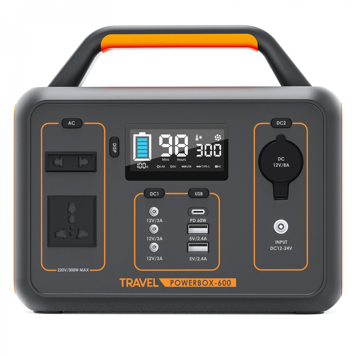 Przenośna stacja zasilania TRAVEL POWERBOX 600